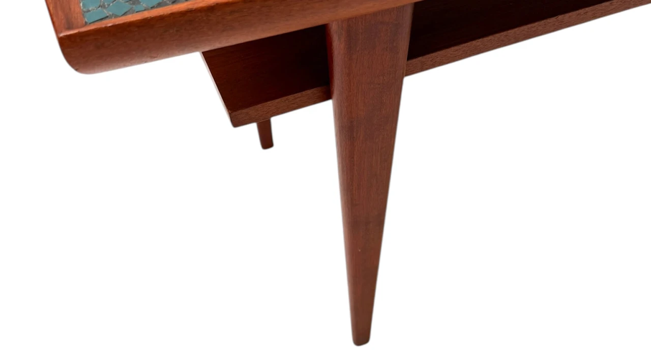 Mid-Century Modern Coffee Table with Mosaic Top by Berthold Muller, 1950s